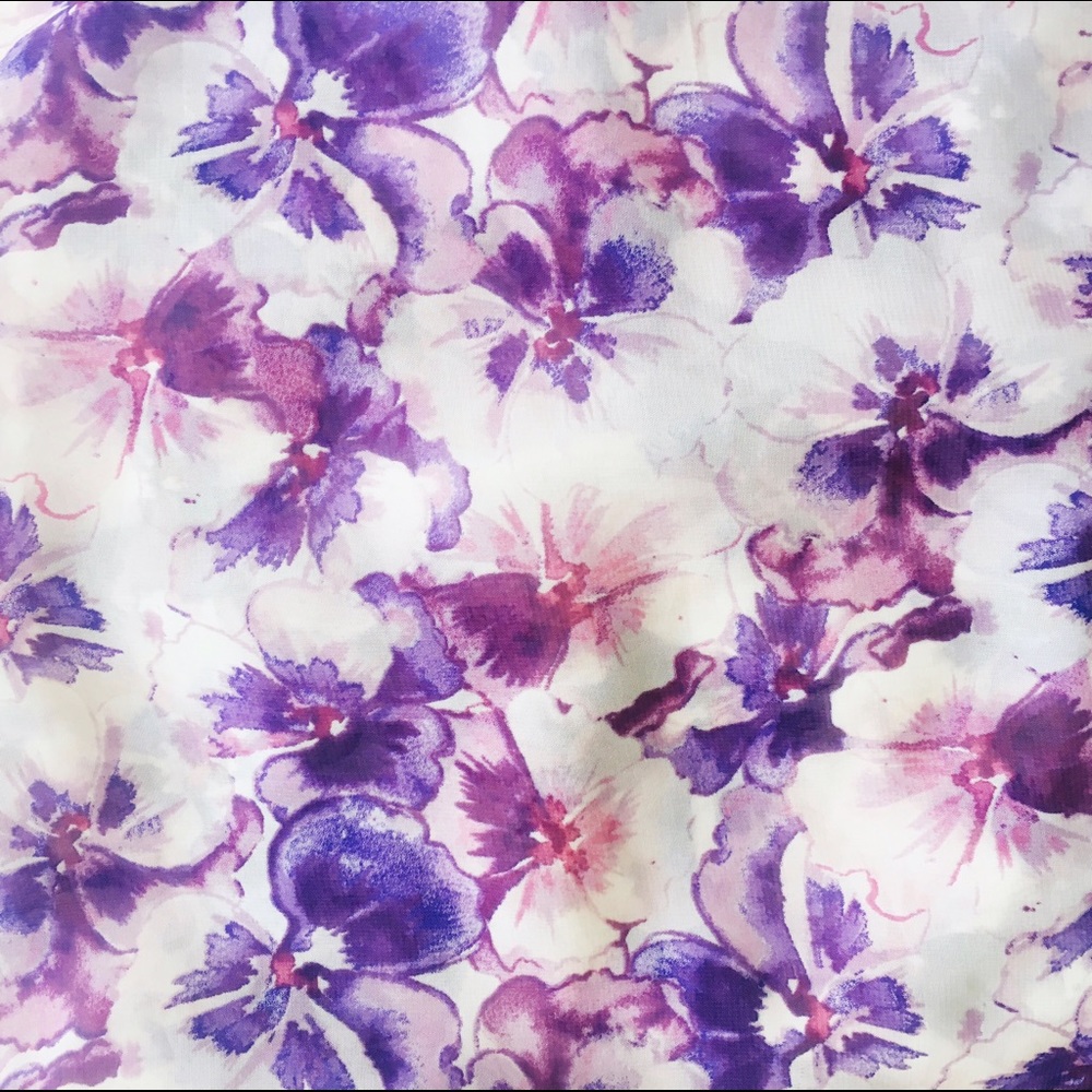 CLOSET CLOSING American Apparel Floral Chiffon Top - Picture 2 of 3
