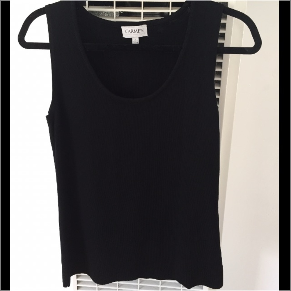 Carmen Marc Valvo sleeveless business casual top