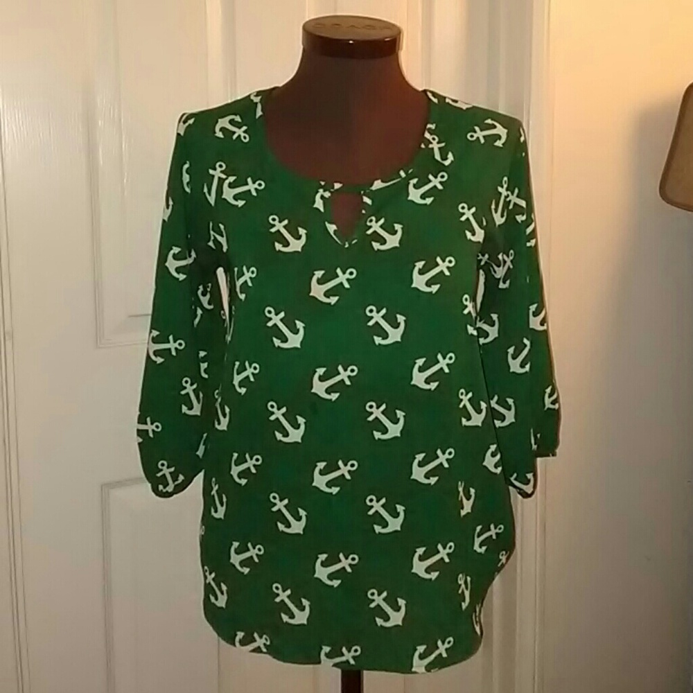 Green blouse