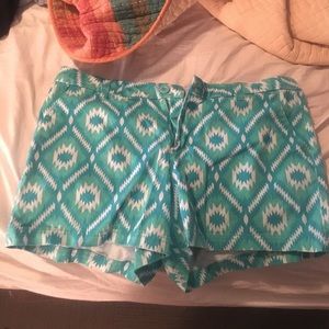 Aztec print shorts