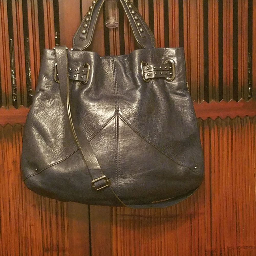 Banana Republic Navy Stud Satchel