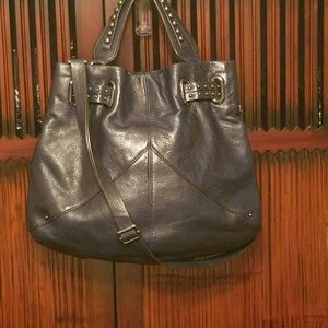 Banana Republic Navy Stud Satchel