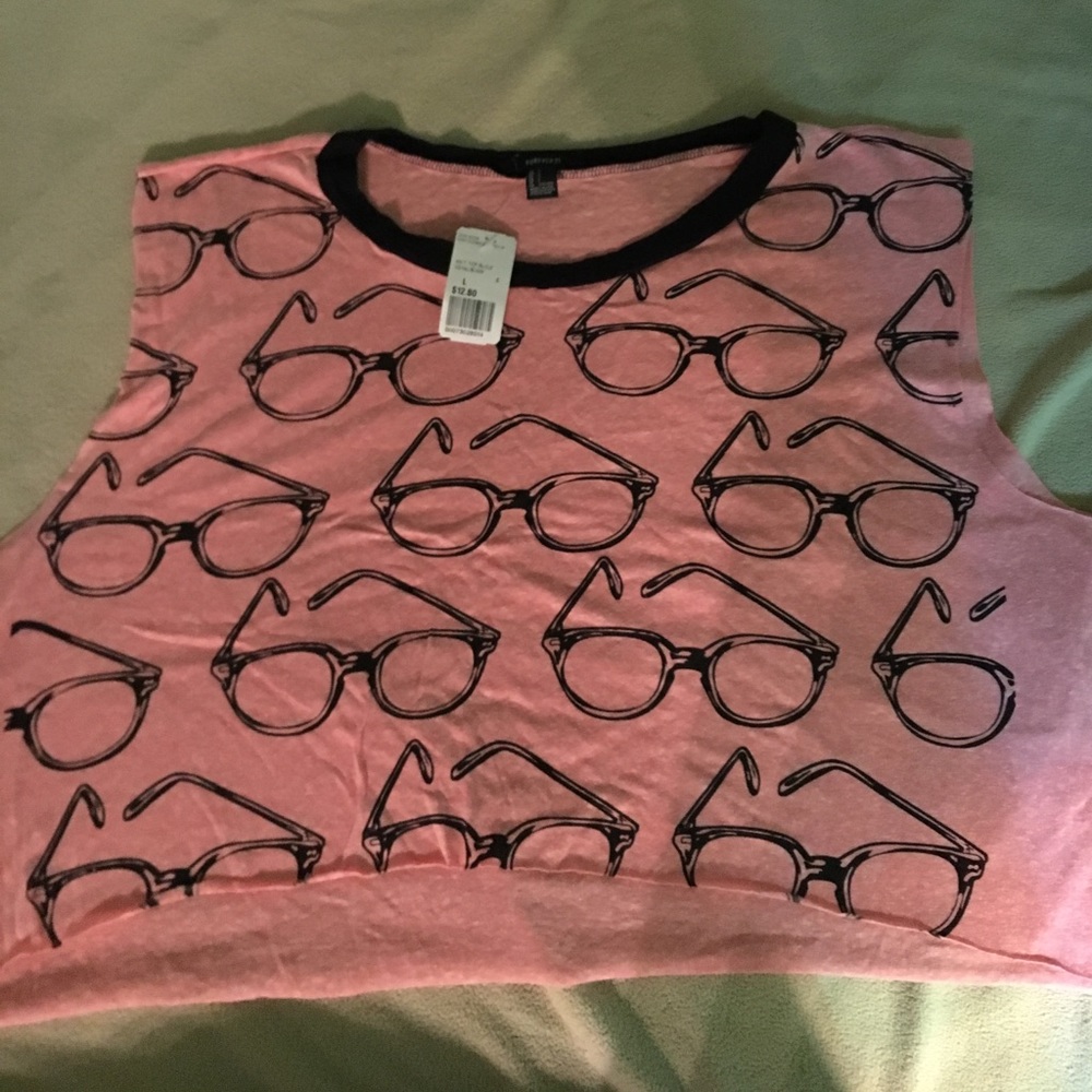Forever 21 Graphic Crop Top NWT