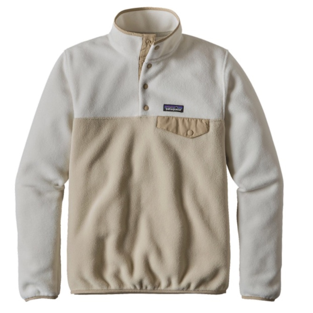 Cream Lightweight Synchilla Snap-T Fleece Pullover