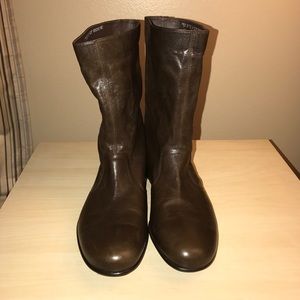Men's Bally Boschi Lambskin Leather Boots Size 12