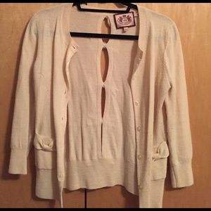 Juicy Couture cream cardigan