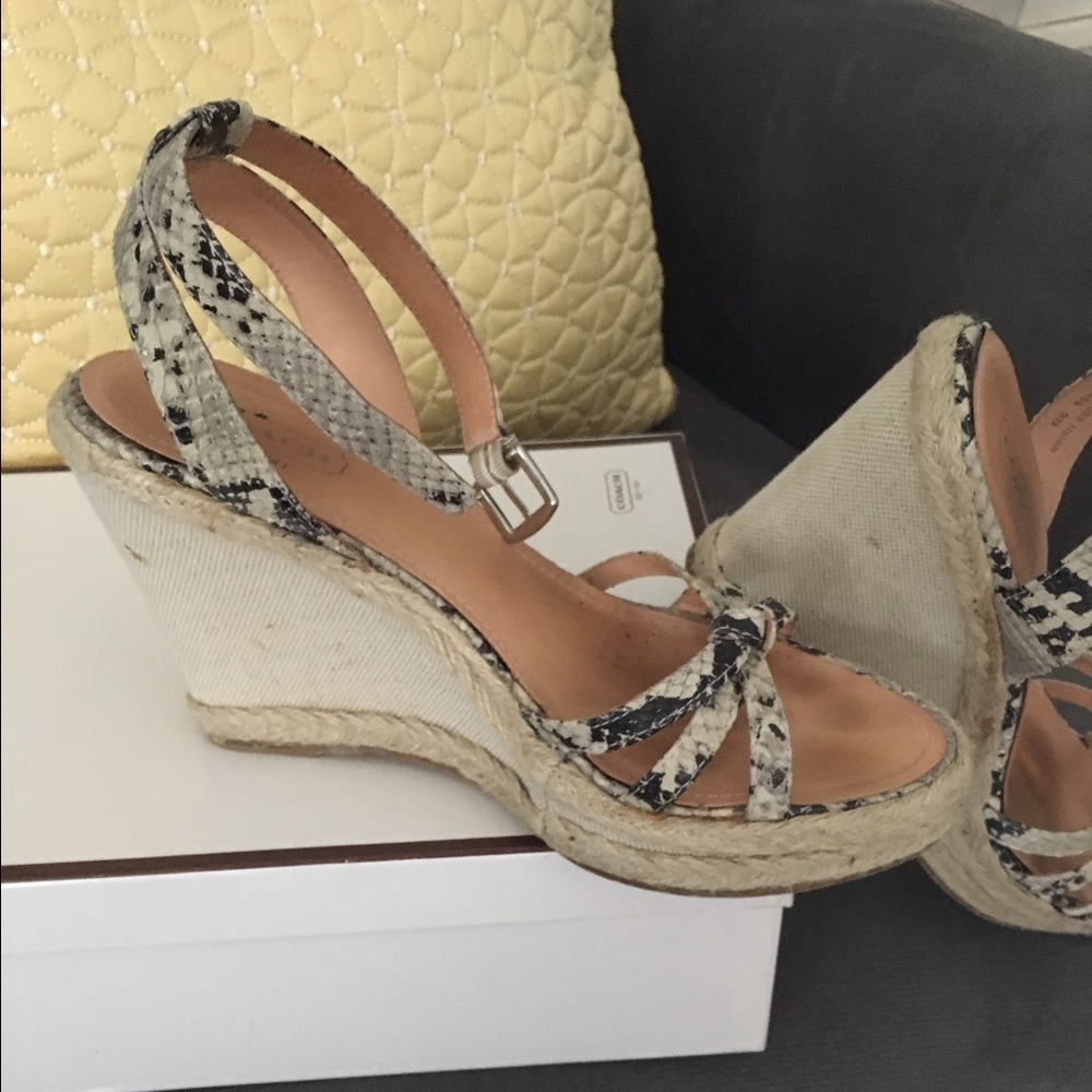Coach Python Wedges