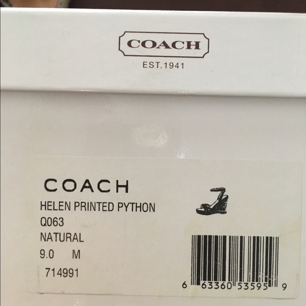 Coach Python Wedges - Picture 3 of 5