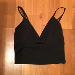 Missguided black bralet