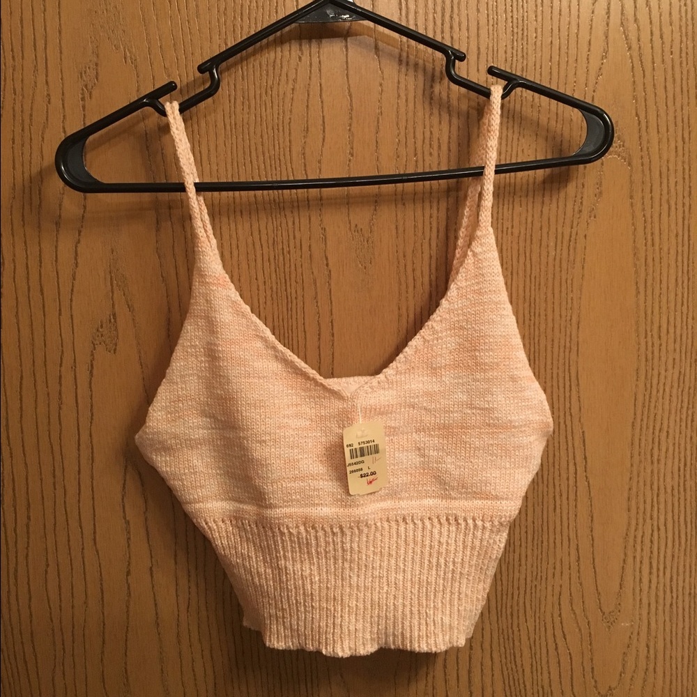 NWT knit crop top