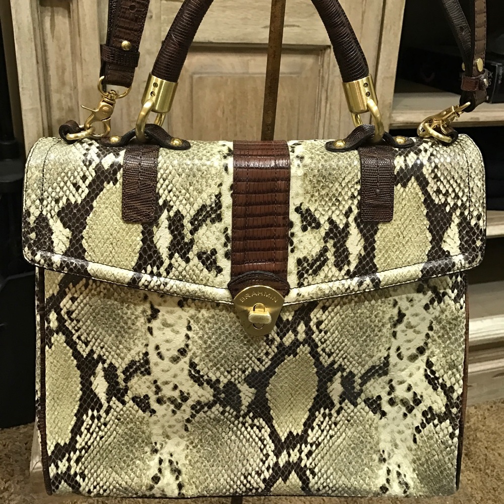 Authentic Brahmin Snakeskin - Python - Purse