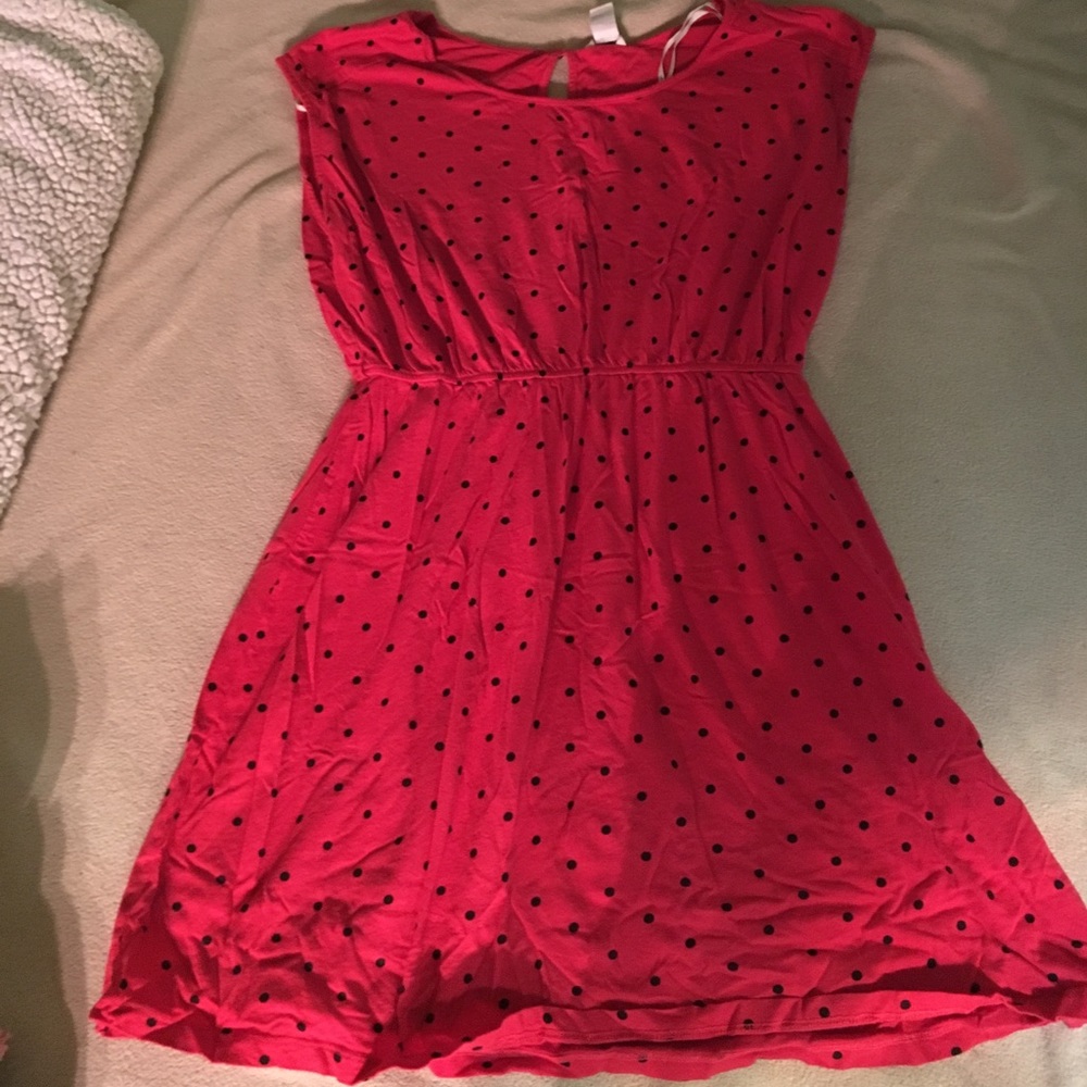 Red & Black Polka Dot F21 Dress