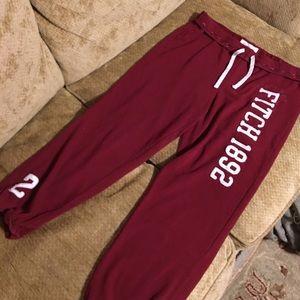 Abercrombie and fitch maroon sweats