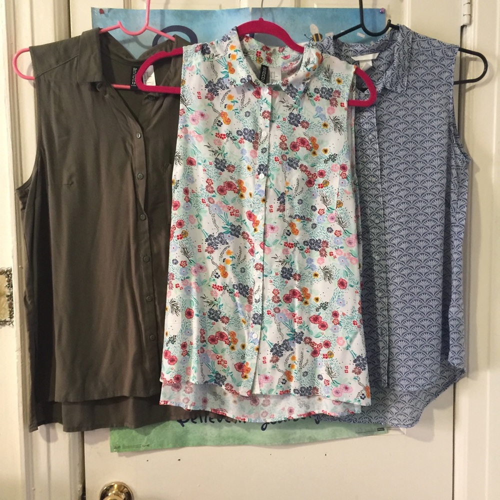 THREE FOR ONE H&M BLOUSES