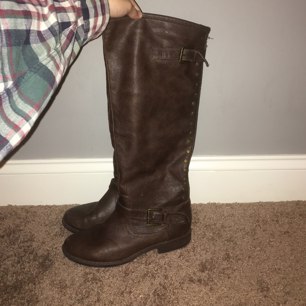 Tall brown boots