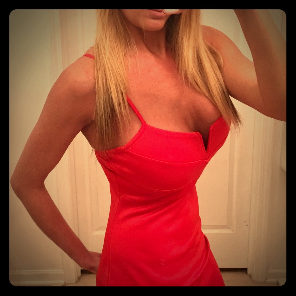 Midi red dress NWOT