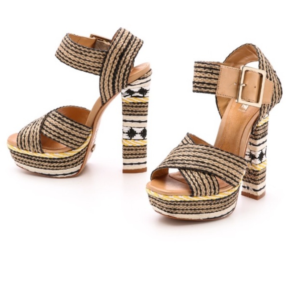 Schutz Erminiana Woven Platforms