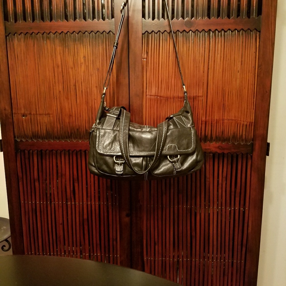 Banana Republic - Black Leather Satchel