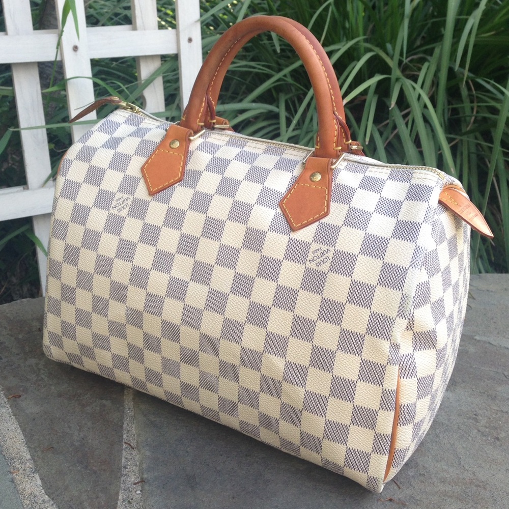 🚫SOLD🚫Auth. Louis Vuitton Azur Speedy 30 🇫🇷 - Picture 1 of 8