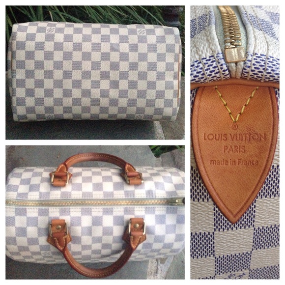 🚫SOLD🚫Auth. Louis Vuitton Azur Speedy 30 🇫🇷 - Picture 4 of 8