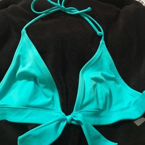 VS Blue triangle swim top
