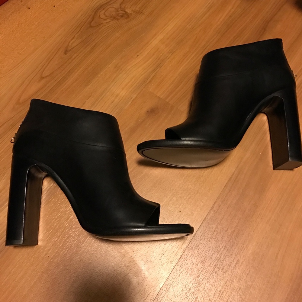 Rag And Bone Open Toe Zip Back Booties - image 1