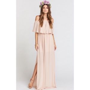 Dusty blush hacienda maxi
