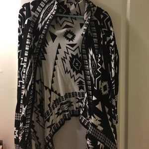 Jacquard-knit cardigan