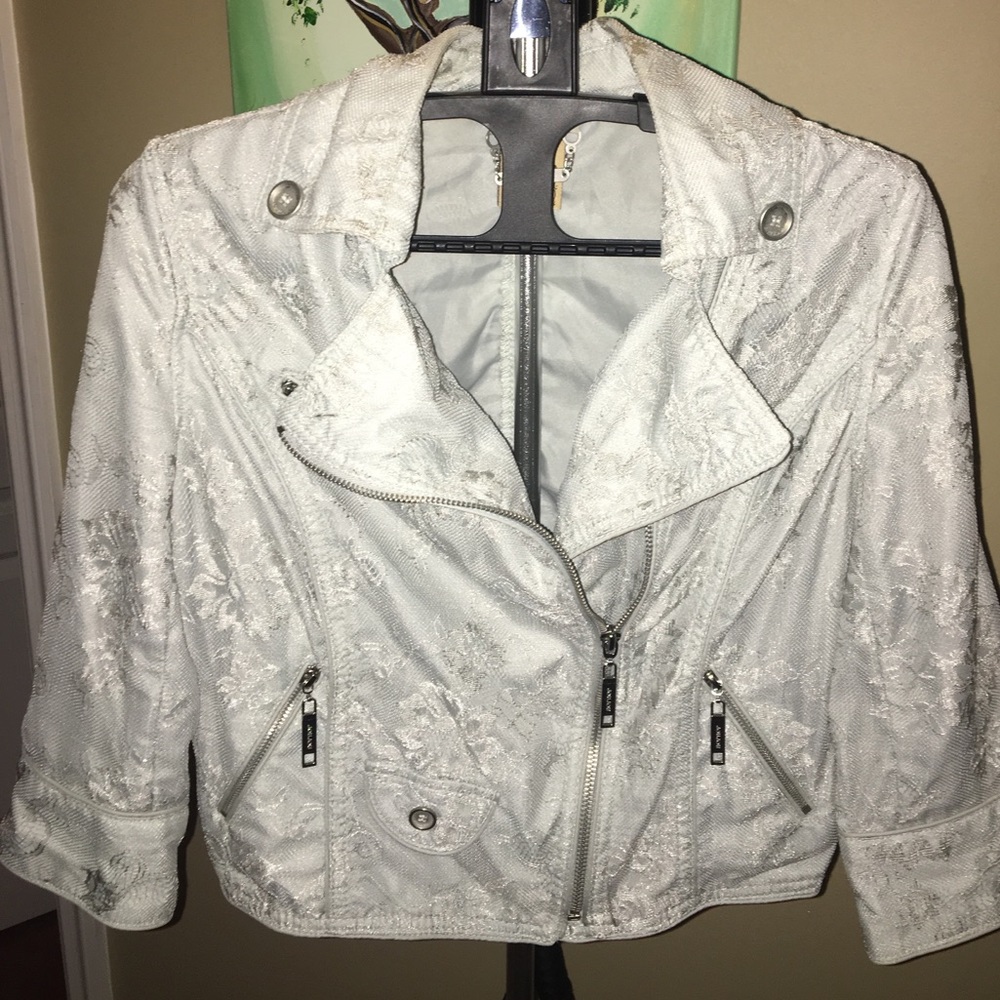 Pale blue lace jacket