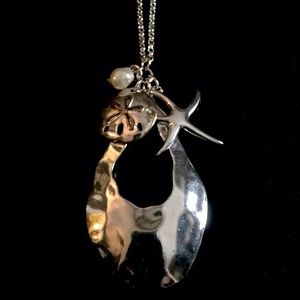 Ocean themed Silver Necklace