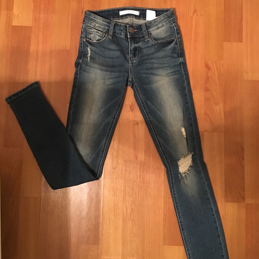Euninia mica low rise skinny ankle jeans