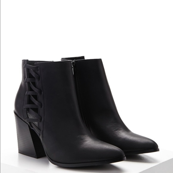 side lace up booties - Picture 2 of 6