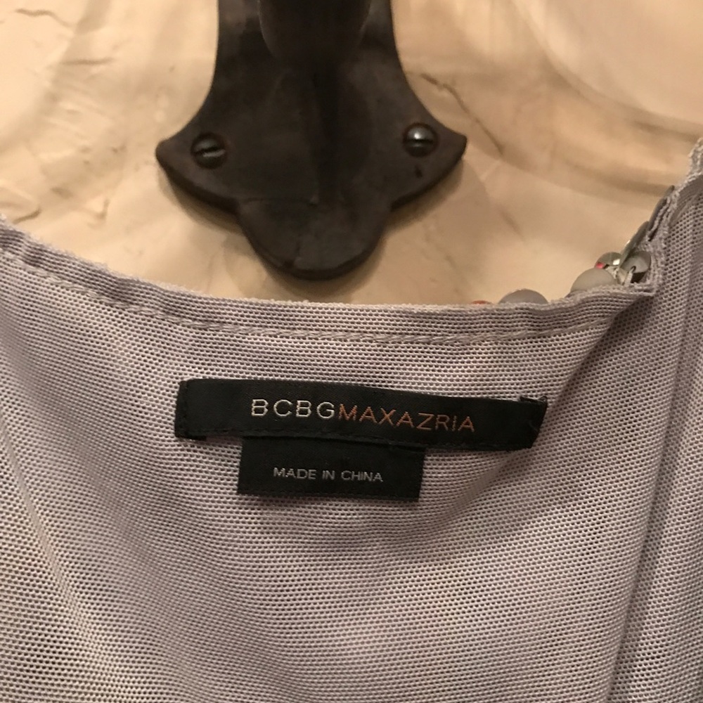 BCBG Maxaria Silver Sequin Party Dress - Picture 3 of 3