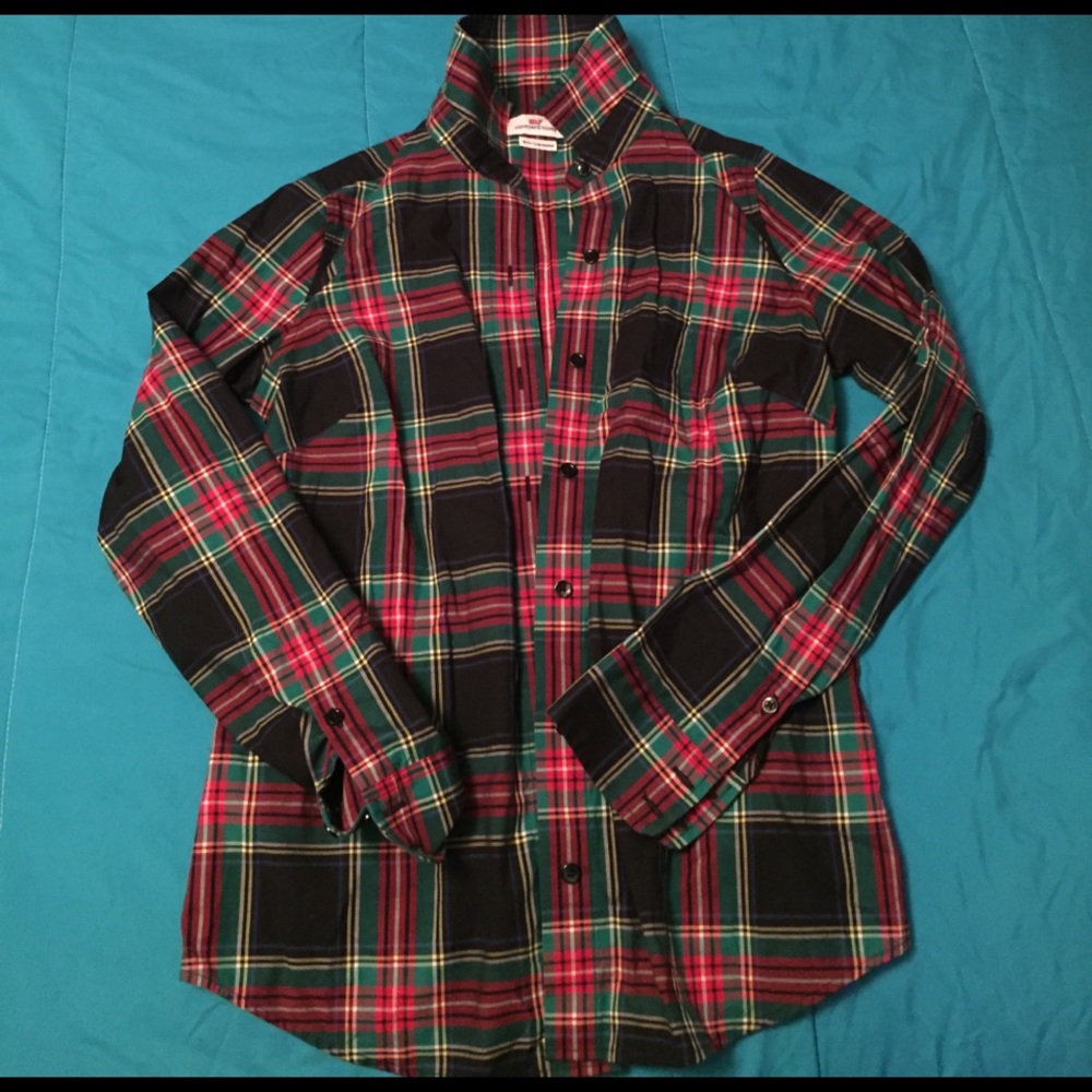 Tartan button down