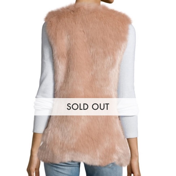 Ballet Pink Faux Fur Vest - Picture 2 of 3