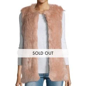 Ballet Pink Faux Fur Vest