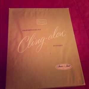 NOS vintage Cling-alon stockings; 3 pr in orig box