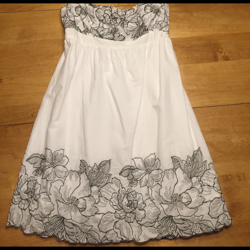 Strapless Flower Dress