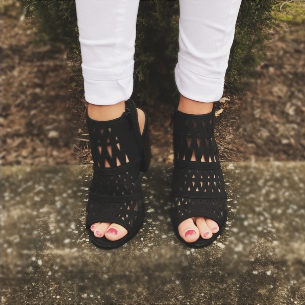 🌸Peep Toe Sandal Booties - Picture 4 of 8