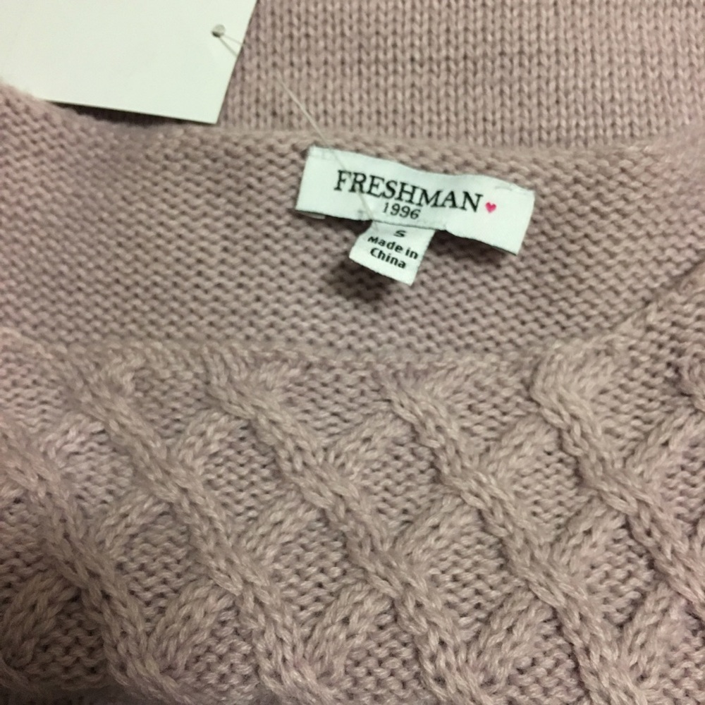 NWT Marled Drop Round Neck Pullover Laced Sweater - Picture 5 of 6