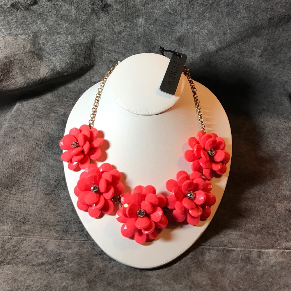 J Crew Floral Statement Necklace