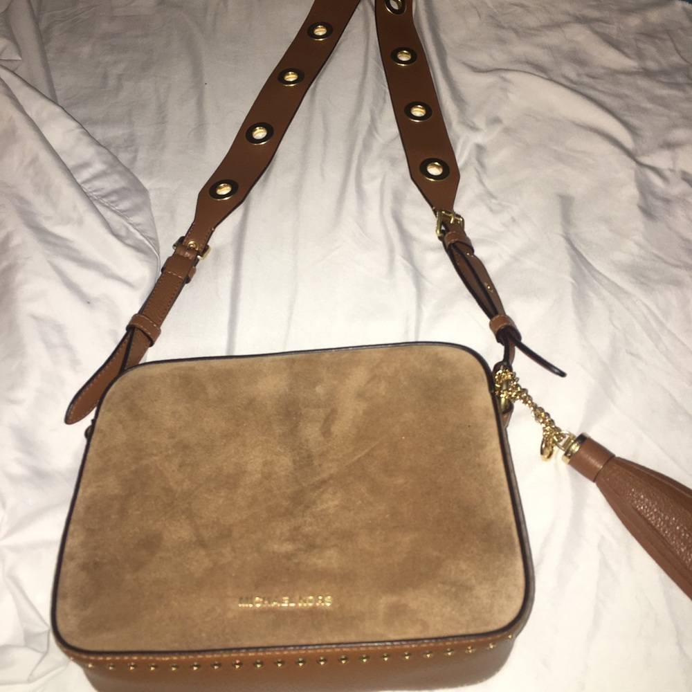 Michael kors crossbody authentic suede firm