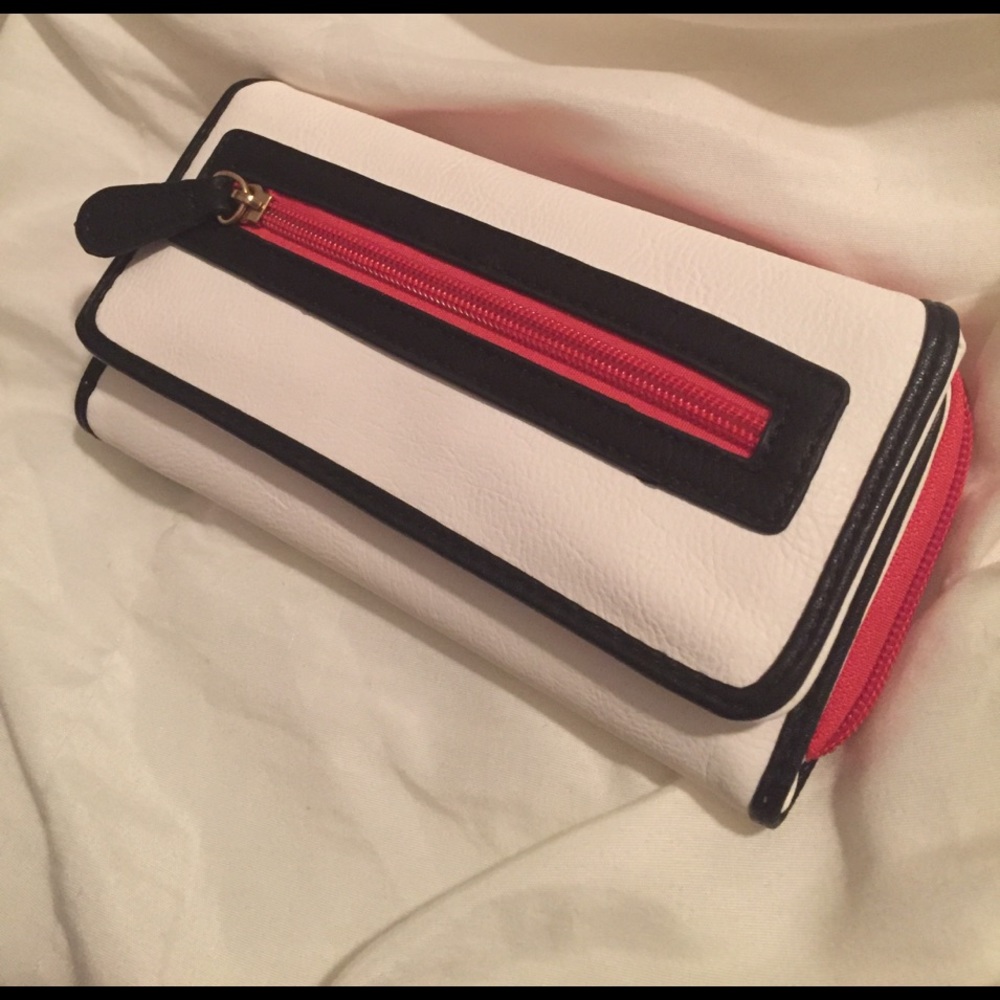 Gorgeous Red, white, and black wallet