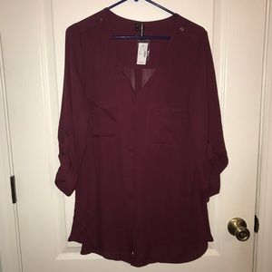 NWT - Maurices Tunic blouse size 0 (plus size 14)