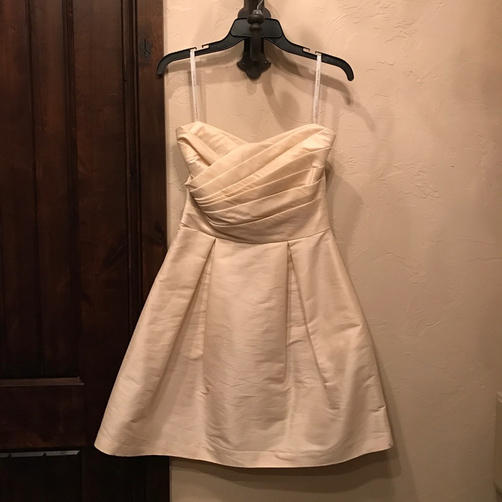 Strapless mini dress