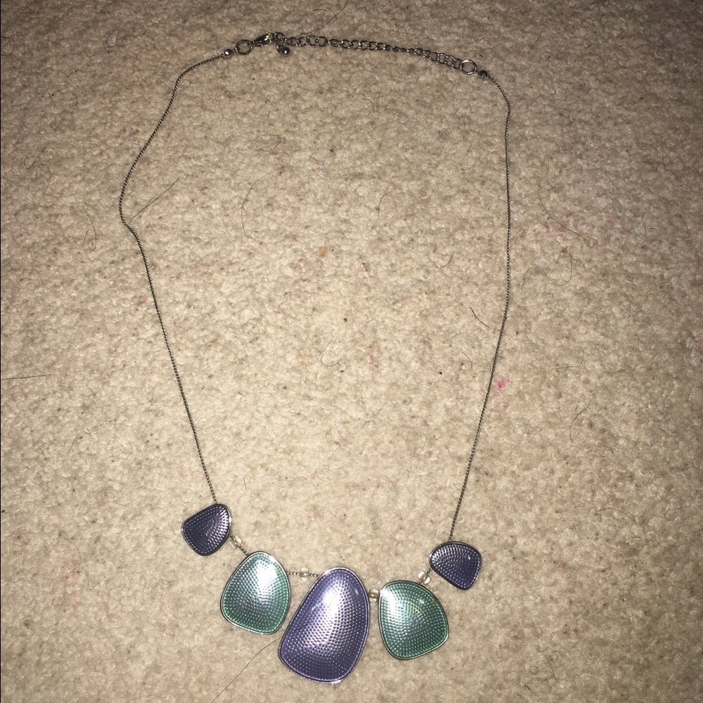 Blue and Purple Statement Necklace