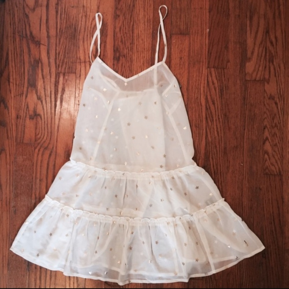 Aerie Sheer Gold Star Nightie
