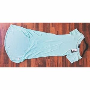 L.A + Joe boutique high lo turquoise dress.