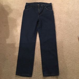 Dark jean pants