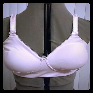 36D Olga soft cup wireless pink bra